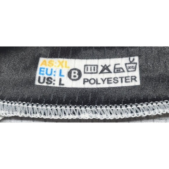 Aogda Colorful  Full-Zip Cycling Shirt Jersey Sz L Mesh Sides 3 Pouches In Back - Picture 4 of 16